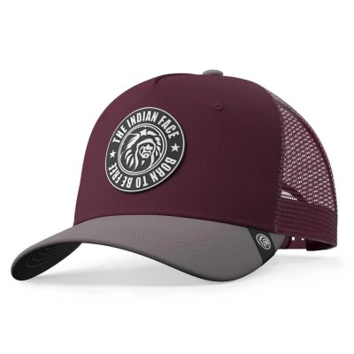 шапка,всички,шапки,the,indian,face,born,to,be,free,trucker,cap,red