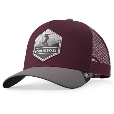 шапка,всички,шапки,the,indian,face,born,to,skate,trucker,cap,red