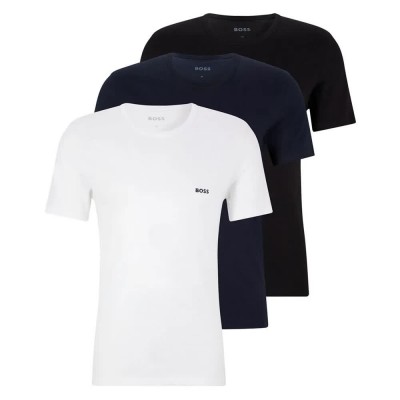 тениска,мъжки,тениски,boss,classic,short,sleeve,t,shirt,3,units,multicolor