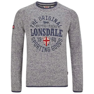 блуза,мъжки,пуловери,lonsdale,borden,sweater,light,grey