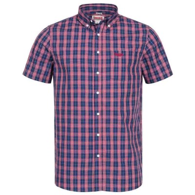 риза,с,къс,ръкав,мъжки,ризи,lonsdale,brixworth,short,sleeve,shirt,blue,(red,white,dark,blue)