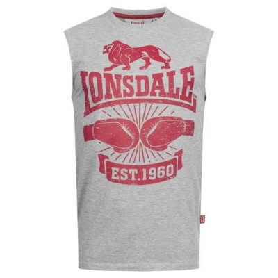 тениска,мъжки,тениски,lonsdale,cleator,sleeveless,t,shirt,marl,grey,(grey)