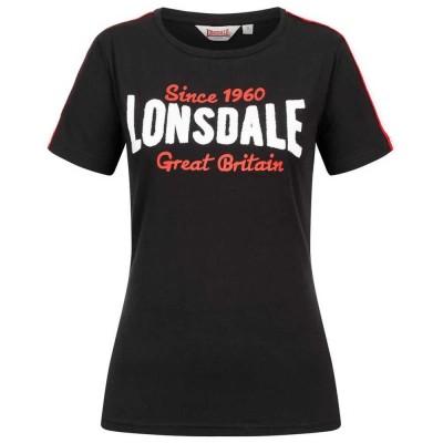 тениска,дамски,тениски,lonsdale,creggan,short,sleeve,t,shirt,black,red,white,(black)