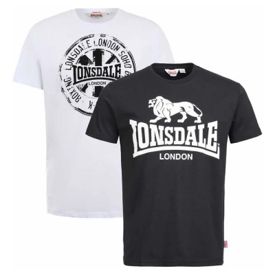 тениска,мъжки,тениски,lonsdale,dildawn,short,sleeve,t,shirt,2,units,multicolor,(black,white)