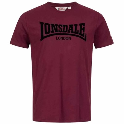тениска,мъжки,тениски,lonsdale,ll008,one,tone,short,sleeve,t,shirt,oxblood,black,(red)