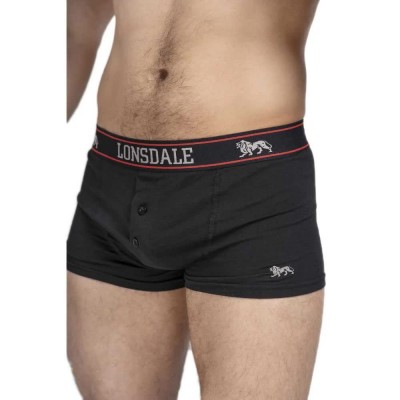 боксерки,мъжко,бельо,lonsdale,oakworth,boxers,2,units,black,(black)