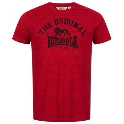 тениска,мъжки,тениски,lonsdale,original,short,sleeve,t,shirt,marl,red,black,(red)