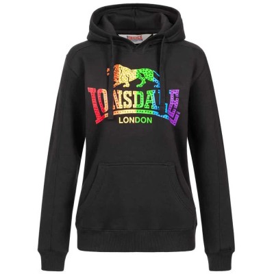 суичър,дамски,блузи,lonsdale,ramelton,hoodie,black,(black,rainbow)
