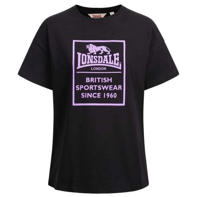 тениска,дамски,тениски,lonsdale,ramscraigs,short,sleeve,t,shirt,black,(black,lilac)