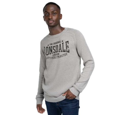 блуза,мъжки,пуловери,lonsdale,talgarreg,sweater,grey,(grey,melange,black)