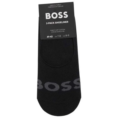 чорапи,мъжки,чорапи,boss,sl,uni,logo,socks,2,pairs,black,(black)