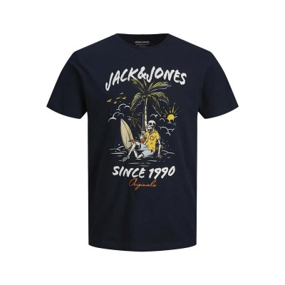 тениска,детски,тениски,jack,&,jones,venice,bones,short,sleeve,t,shirt,black,(navy,blazer)