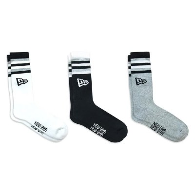 чорапи,мъжки,чорапи,new,era,retro,stripe,crew,socks,3,pairs,multicolor,(new,era,black,white,grey)