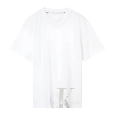 тениска,мъжки,тениски,calvin,klein,jeans,monogram,short,sleeve,t,shirt,white,(yaf,white)