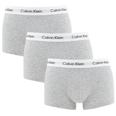боксерки,мъжко,бельо,calvin,klein,low,rise,boxers,3,units,grey,(kso,grey,heather)