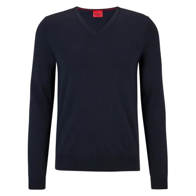 блуза,мъжки,пуловери,hugo,san,vredo,m,v,neck,sweater,navy