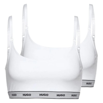 дамско,бельо,дамски,бикини,и,танкини,hugo,stripe,bra,2,units,white