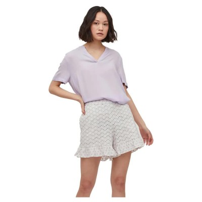тениска,дамски,тениски,vila,roma,short,sleeve,v,neck,t,shirt,pink,(pastel,lilac)