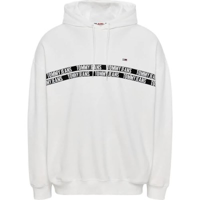 суичър,мъжки,пуловери,tommy,jeans,tape,program,hoodie,white,(white)