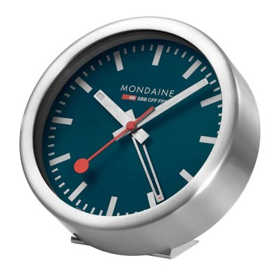 часовник,часовници,mondaine,alarm,125,mm,watch,silver