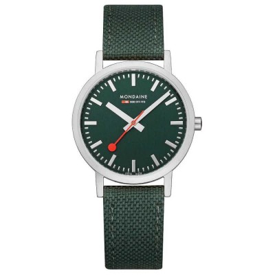 часовник,часовници,mondaine,classic,36,mm,woman,watch,black,(park,green,st.,steel,brushed)