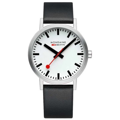 часовник,часовници,mondaine,classic,40,mm,watch,black
