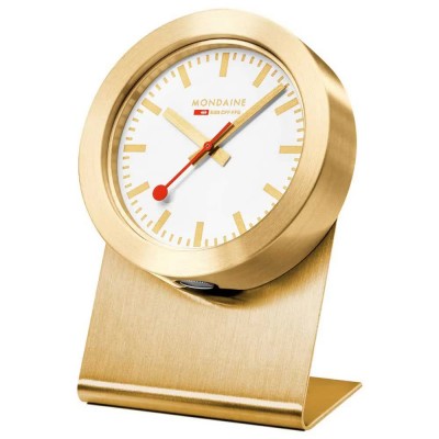 часовник,часовници,mondaine,magnet,gold,50,mm,woman,watch,white,golden,(white,aluminium,brushed,gold)