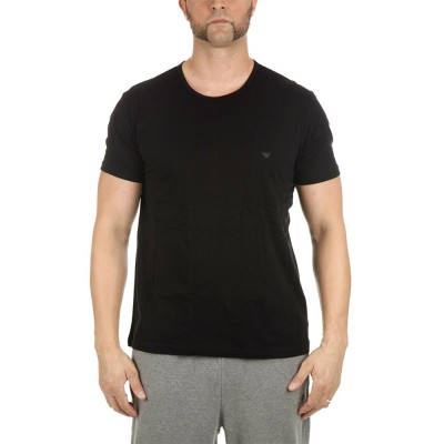 тениска,мъжки,тениски,emporio,armani,111647,cc722,short,sleeve,round,neck,t,shirt,2,units,black