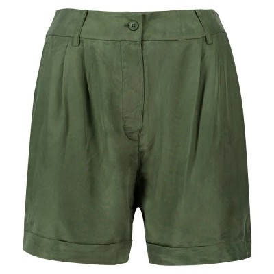 къси,панталони,дамски,панталони,superdry,studios,cupro,shorts,thyme,(brown)
