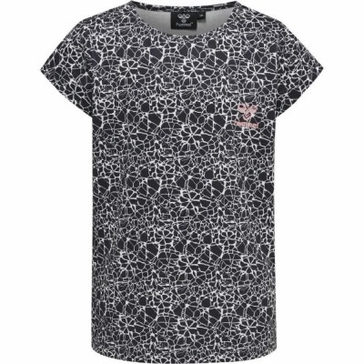 тениска,детски,тениски,hummel,hmlnanna,t,shirt,black,(black,white)