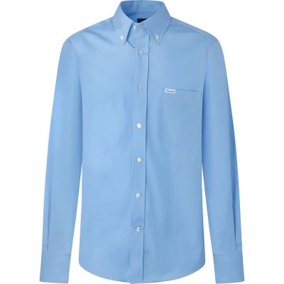 риза,с,дълъг,ръкав,мъжки,ризи,façonnable,club,bd,sportswear,poplin,long,sleeve,shirt,blue,(horizon,blue)