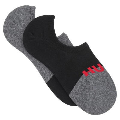 чорапи,мъжки,чорапи,hugo,low,cut,block,socks,2,pairs,black,(black)