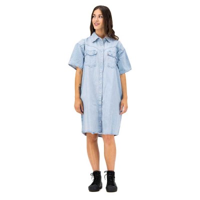 рокля,дамски,поли,и,рокли,levi´s,elowen,western,dress,blue