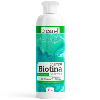 хигиена,коса,drasanvi,biotin,and,aloe,vera,greasy,hair,shampoo,1l,yellow,(multicolour)