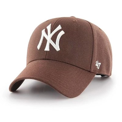 шапка,с,козирка,всички,шапки,47,mlb,new,york,yankees,mvp,snapback,cap,brown,(brown,dark)
