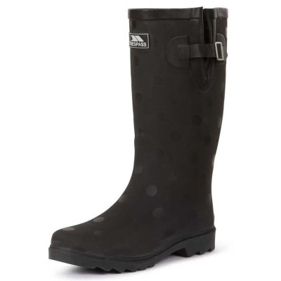 обувки,дамски,боти,дамски,високи,обувки,за,ходене,trespass,elena,boots,black,(black,polka,dot)