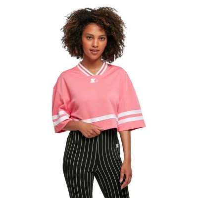 блуза,дамски,пуловери,дамски,плетени,дрехи,starter,black,label,cropped,v,neck,sweater,pink,(pink,grape,fruit,white)