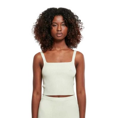 къса,блуза,дамски,топове,urban,classics,cropped,knit,top,white,(light,mint)