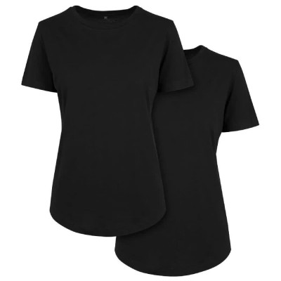тениска,дамски,тениски,build,your,brand,fit,short,sleeve,t,shirt,2,units,black,black,(black)