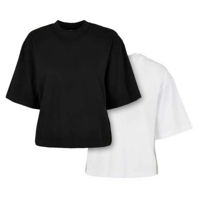 тениска,дамски,тениски,urban,classics,organic,oversized,short,sleeve,round,neck,t,shirt,2,units,black