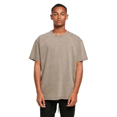 тениска,мъжки,тениски,build,your,brand,acid,washed,heavy,oversize,short,sleeve,t,shirt,grey,(dark,khaki)