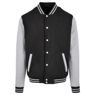 яке,мъжки,якета,build,your,brand,basic,college,jacket,black,heather,grey,(black)