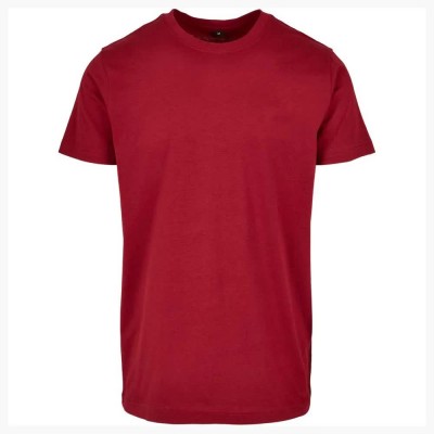 тениска,мъжки,тениски,build,your,brand,basic,short,sleeve,t,shirt,burgundy,(red)