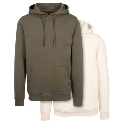 суичър,мъжки,пуловери,build,your,brand,heavy,hoodie,2,units,olive,sand,(multicolor)