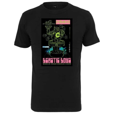 детска,тениска,мъжки,тениски,mister,tee,beastie,boys,robot,short,sleeve,t,shirt,black,(black)
