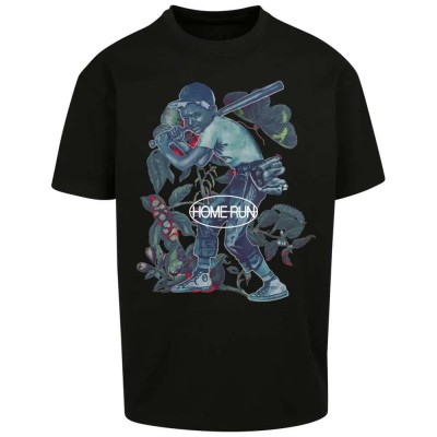 футболна,фланелка,мъжки,тениски,mister,tee,home,run,oversize,short,sleeve,t,shirt,black,(black)