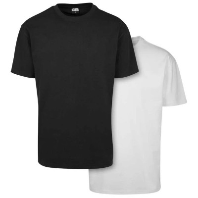 тениска,мъжки,тениски,дамски,тениски,urban,classics,heavy,oversized,short,sleeve,t,shirt,2,units,multicolor,(black,white)