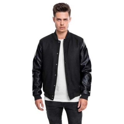 яке,мъжки,якета,urban,classics,oldschool,college,jacket,black,(black,black)