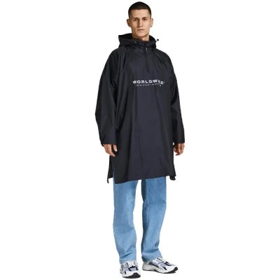 яке,мъжки,якета,jack,&,jones,solar,poncho,rain,jacket,black,(black)