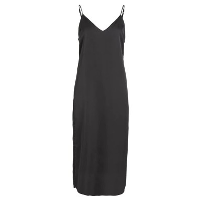 рокля,дамски,поли,и,рокли,vila,ellete,satin,sleeveless,midi,dress,black,(black)